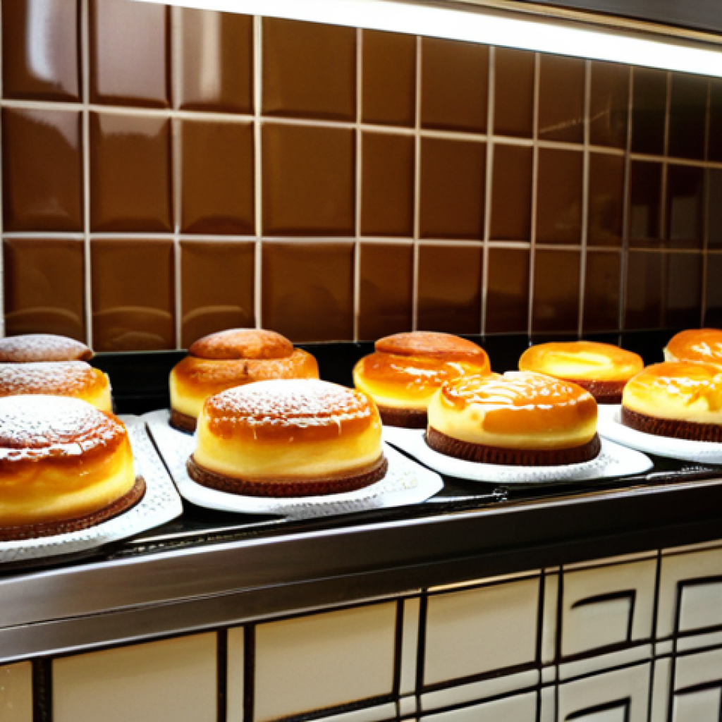 제과업계의 고용 트렌드 - Traditional Pastelaria**
A beautifully lit display case in a classic Portuguese "pastelaria". Focus...