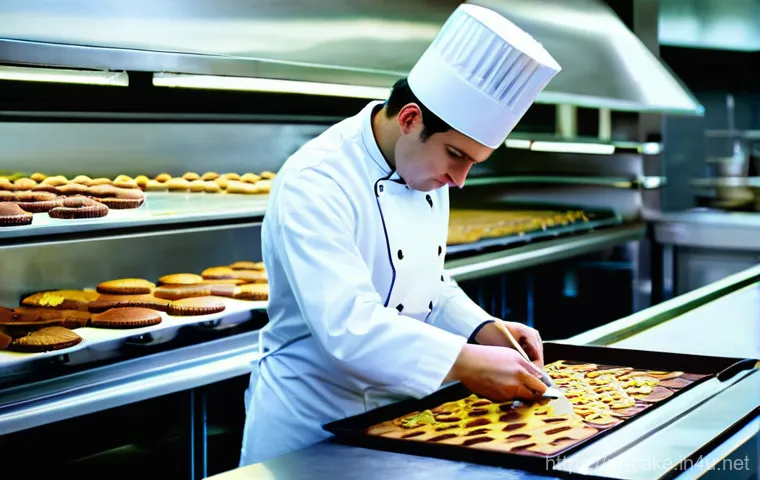 제과 자격증 준비 단계별 가이드 - **Prompt:** A vibrant, sunlit kitchen where a young, enthusiastic confectioner, wearing a clean whit...